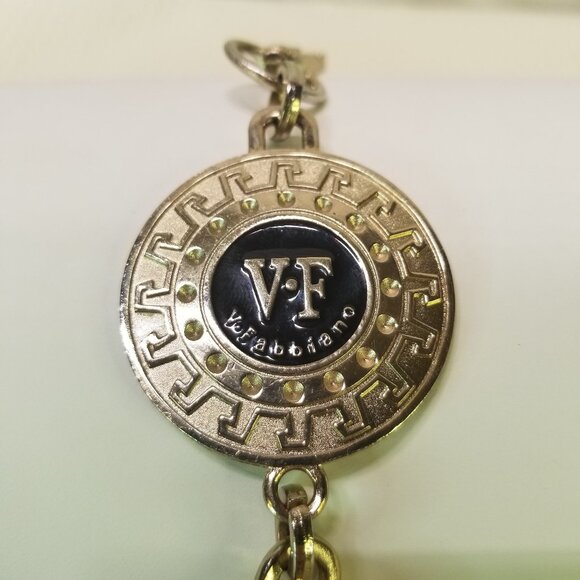 V Fabbiano Black Fringe Hangtag - Picture 1 of 2